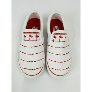 In-N-Out Burger Drink Cup Slip On Shoes White Kids 6 Women's 7.5 New